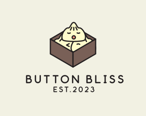 Cute Asian Dumpling logo design