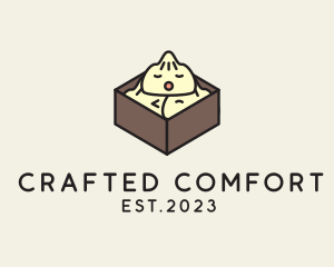 Cute Asian Dumpling logo design