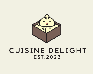 Cute Asian Dumpling logo design