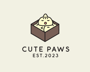 Cute Asian Dumpling logo design