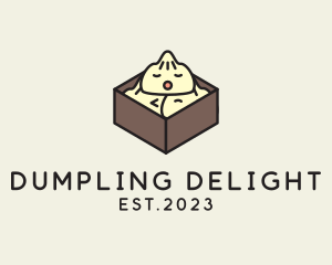Cute Asian Dumpling logo design