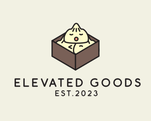 Cute Asian Dumpling logo design