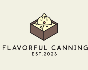 Cute Asian Dumpling logo design