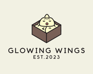 Cute Asian Dumpling logo design