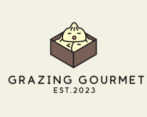 Cute Asian Dumpling logo design