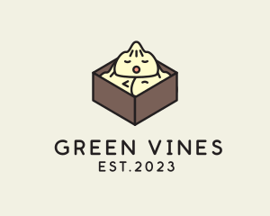 Cute Asian Dumpling logo design