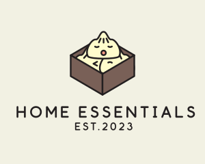 Cute Asian Dumpling logo design