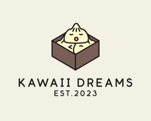 Cute Asian Dumpling logo design