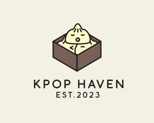 Cute Asian Dumpling logo design