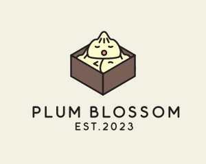 Cute Asian Dumpling logo design