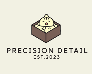 Cute Asian Dumpling logo design