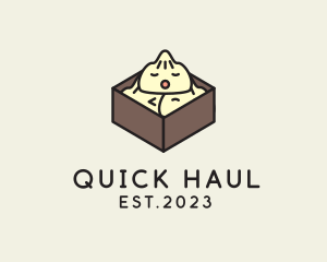 Cute Asian Dumpling logo design