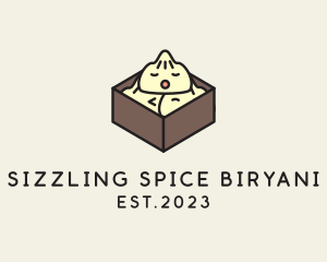 Cute Asian Dumpling logo design