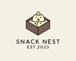 Cute Asian Dumpling logo design