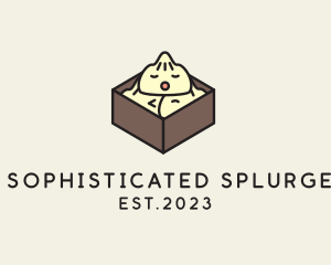 Cute Asian Dumpling logo design