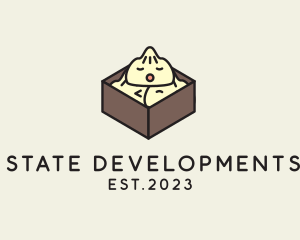 Cute Asian Dumpling logo design