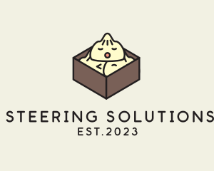 Cute Asian Dumpling logo design