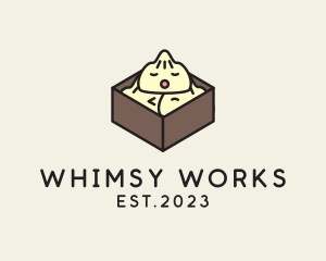 Cute Asian Dumpling logo design