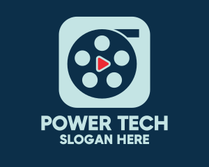 Video Cinema Reel Play App Logo