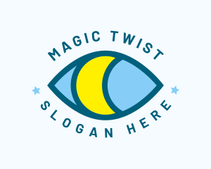 Mystical Eye Moon Oracle logo design