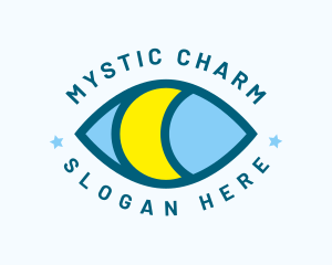 Mystical Eye Moon Oracle logo design