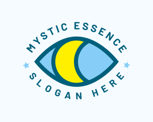 Mystical Eye Moon Oracle logo design