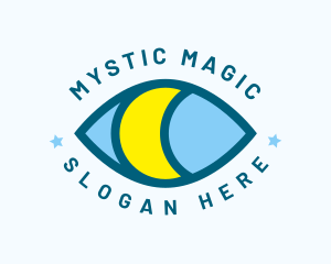 Mystical Eye Moon Oracle logo design