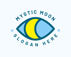 Mystical Eye Moon Oracle logo design