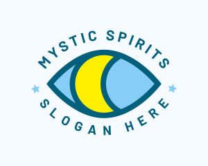 Mystical Eye Moon Oracle logo design