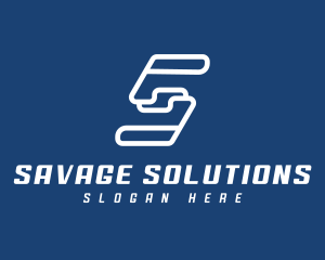 Tech Company Letter S logo design