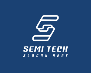 Tech Company Letter S logo design