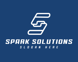 Tech Company Letter S logo design