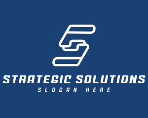 Tech Company Letter S logo design