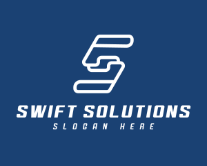 Tech Company Letter S logo design