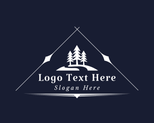 Outdoor Camping Forest Logo