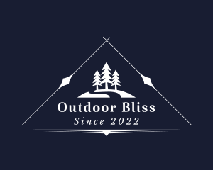 Outdoor Camping Forest logo design