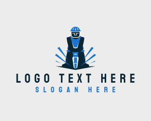 Jackhammer Construction Digger logo