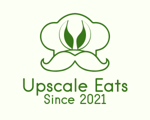 Green Chef Hat  logo design