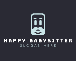 Moustache Mobile App logo design