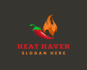Spicy Hot Chili Flame logo
