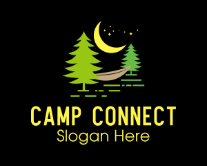 Outdoor Hammock Camping logo design