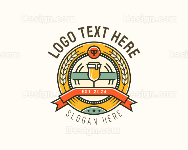 Pub Liquor Beer Logo