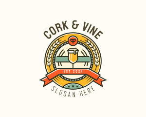 Pub Liquor Beer logo design