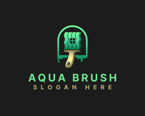 Paint Brush Renovation logo design