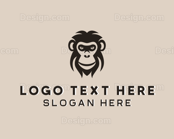 Monkey Wildlife Animal Logo