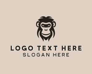 Monkey Wildlife Animal logo