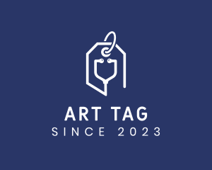 Stethoscope Price Tag logo design