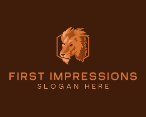 Feline Animal Lion  logo design