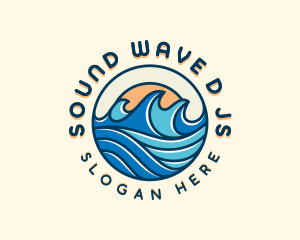 Sea Surfing Tide logo design