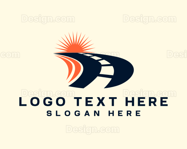 Logistics Road Highway Logo